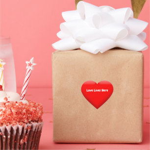 Love Lives Here Heart Sticker