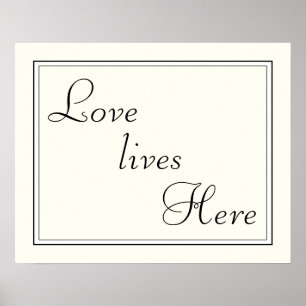 Love lives here poster