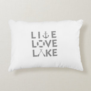 LOVE LIVING AT THE LAKE ACCENT PILLOW