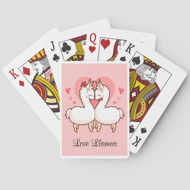 Love Llama Playing Cards (Back)