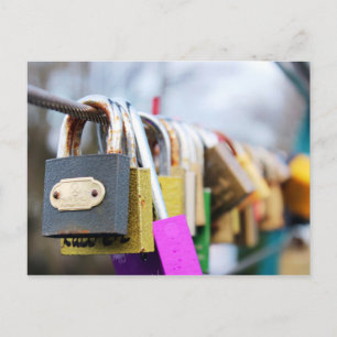Love Lock Bridge Postcard