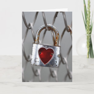 Love Lock customizable greeting card