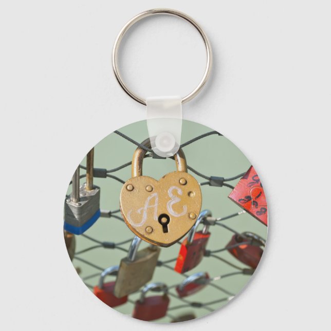 Love Lock Keychain (Front)