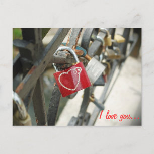 Love Lock - Postcard