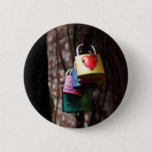 Love Locked 2 Inch Round Button