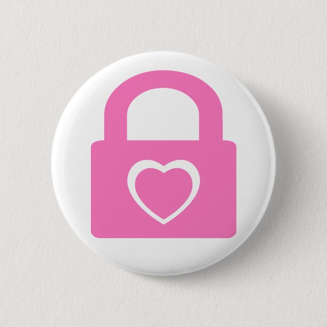 love locked down. 2 inch round button (Front)