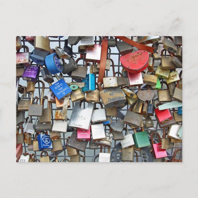 Love locks postcard (Front)
