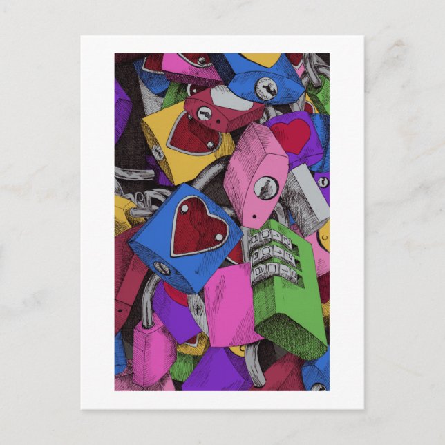 Love Locks Postcard (Front)