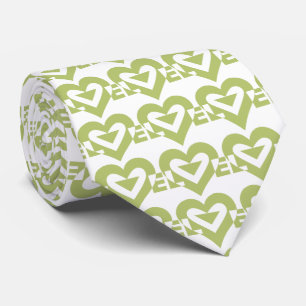 Love Logo, Sage Green Tie