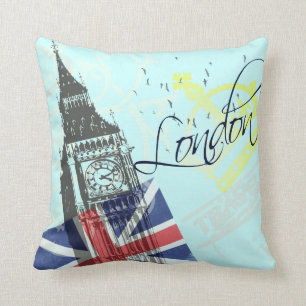 Love London Throw Pillow