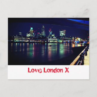 Love London X - City of London Financial District Postcard