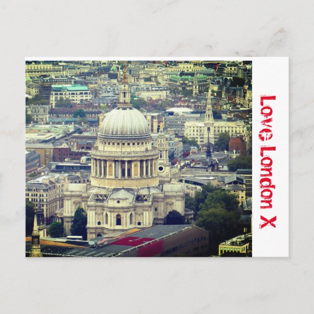 Love London X - St Paul's Cathedral Postcard (Front)