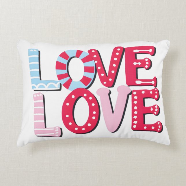 Love Love Accent Pillow (Front)