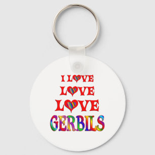 Love Love Gerbils Keychain