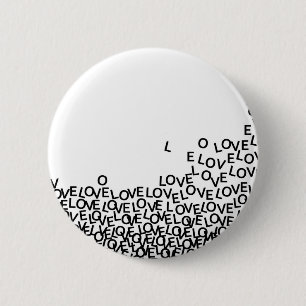 love love love 2 inch round button