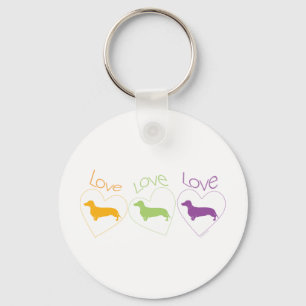 Love Love Love Dachshunds! Keychain