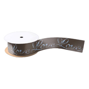 Love Love Love Elegant Royal Mink Brown Satin Ribbon