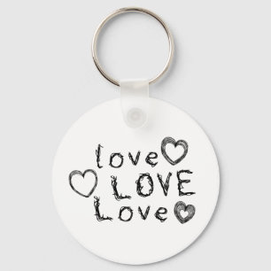 Love, Love, Love  Keychain