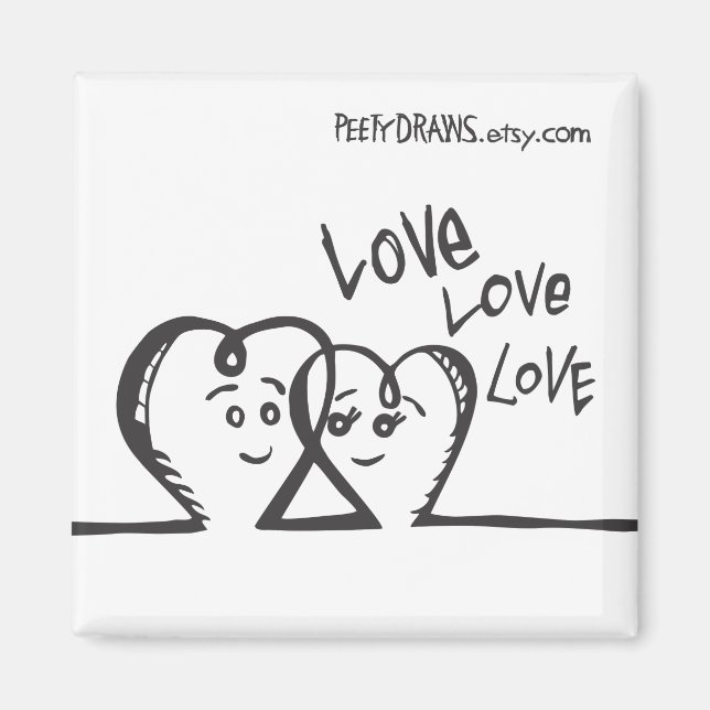 Love Love Love Magnet (Front)