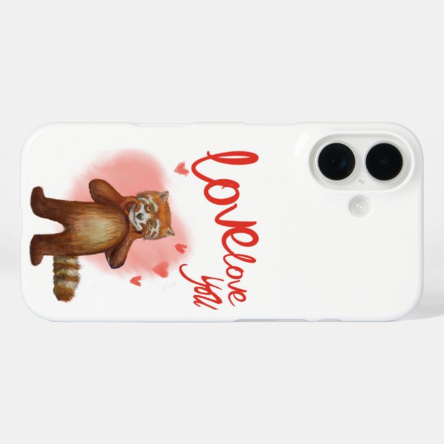 love love love red panda Case-Mate iPhone case (Back (Horizontal))