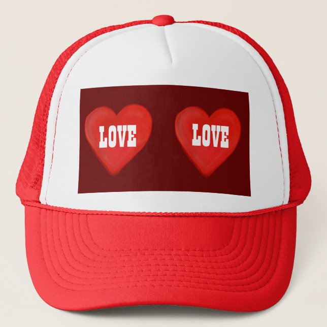 LOVE LOVE TRUCKER HAT (Front)