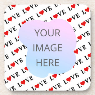 LOVE, Loving, Heart, Caring, LOVE Motif, Patterns, Coaster