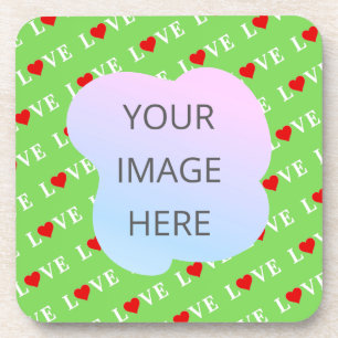LOVE, Loving, Heart, Caring, LOVE Motif, Patterns, Coaster