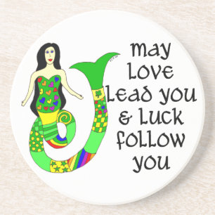 Love & Luck Irish Mermaid Coaster