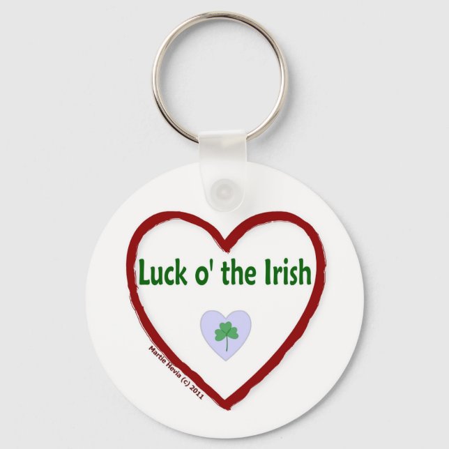 Love Luck o' the Irish Keychain (Front)