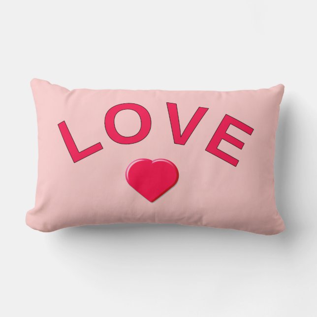 Love Lumbar Pillow (Front)