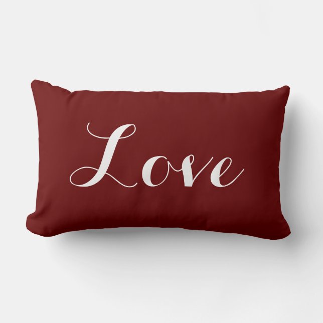 Love Lumbar Pillow (Front)