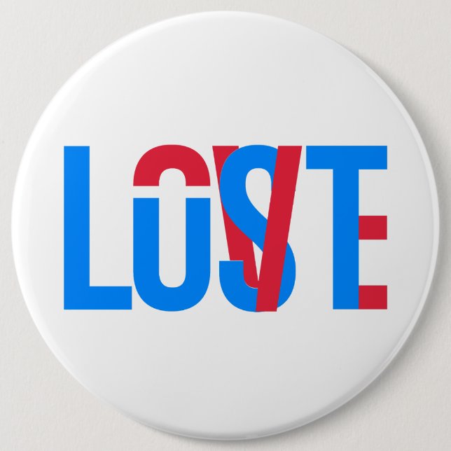 Love, Lust, Lost  6 Inch Round Button (Front)
