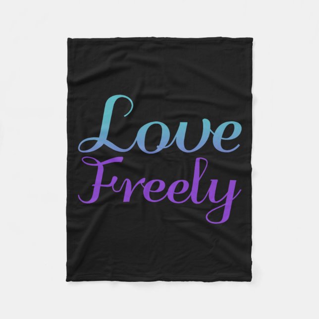 Love Ly Prevention Design Fleece Blanket (Front)