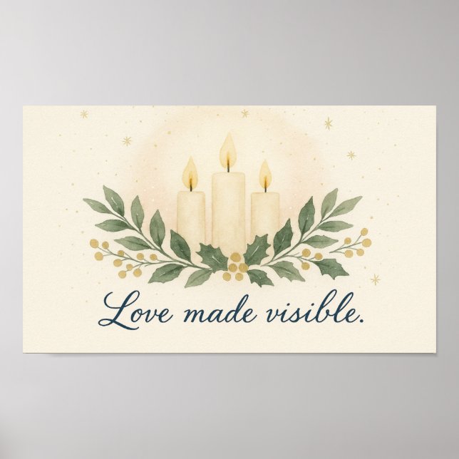 Love Made Visible — Christmas Poster (Devant)