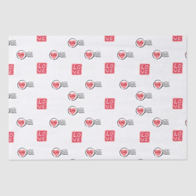 Love Mail Tissue Paper  (Front)