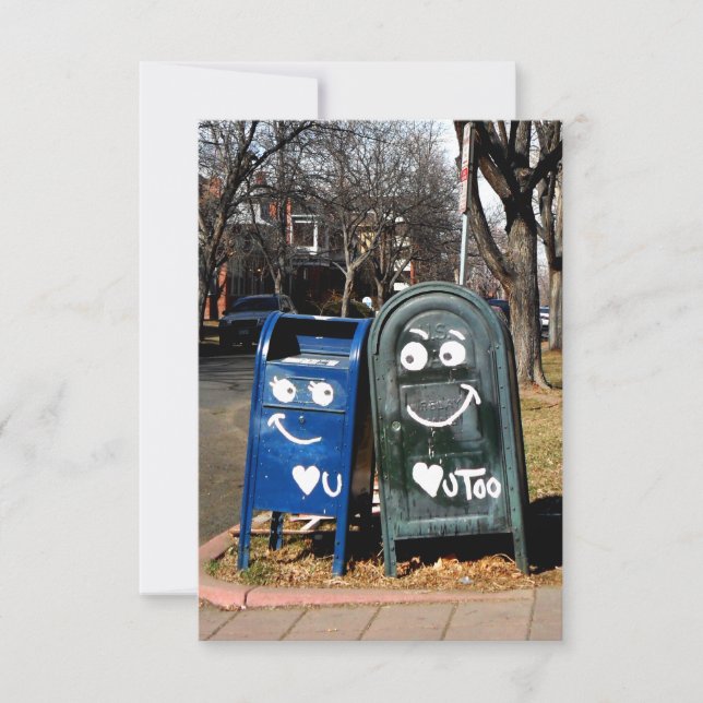 love mailboxes : i heart you invitation (Front)
