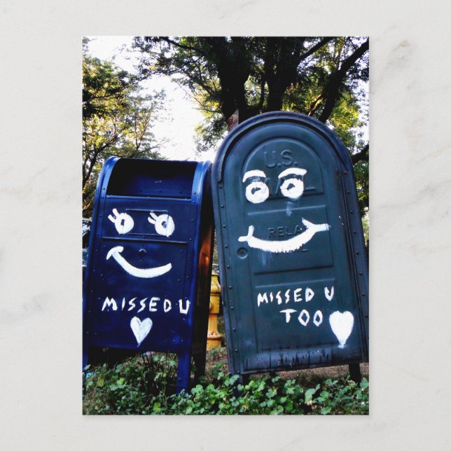 love mailboxes : i missed you postcard (Front)