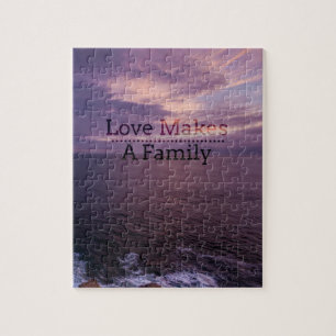 Love Makes a Family Adoption - Foster Care Jigsaw Puzzle