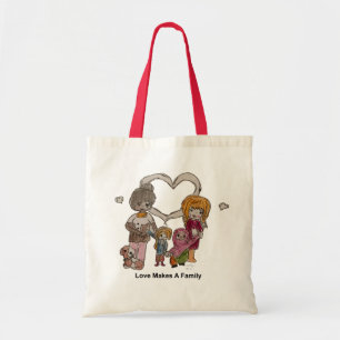 Love Makes a Family by Ainsley--Tote Tote Bag
