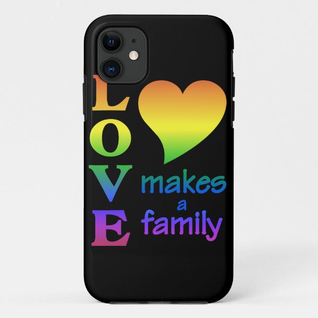 Love Makes a Family iPhone Case-Mate Case (Back)