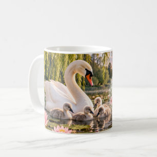 Love Makes Everything Beautiful Swan Coffee Mug
