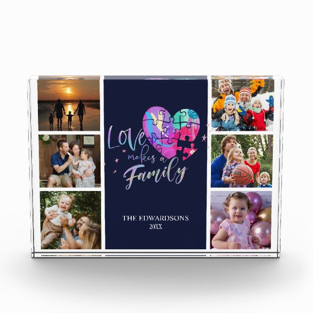 Love makes family  photo block (Front)