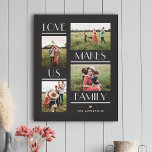 Love Makes Us Family Editable Colour Wrapped Canva Canvas Print<br><div class="desc">Preserve the precious moments with personalized wall decor. Makes a great gift! Designed by Berry Berry Sweet. Visit our website at berryberrysweet.com to learn more about us and our full product lines.</div>