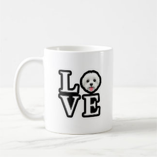 Love Maltese White Fluffy Dog Puppy Coffee Mug
