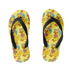 Love mama duck kid's flip flops