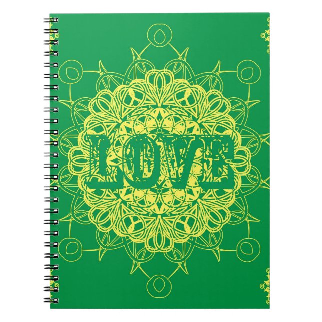 Love Mandala Design Notebook (Front)