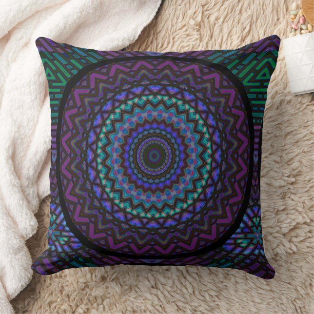 Love Mandala Throw Pillow (Blanket)