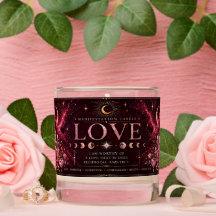 Love Manifestation Candle Romantic Spiritual Decor