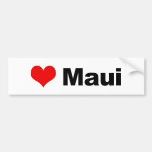 Love Maui Bumper Sticker