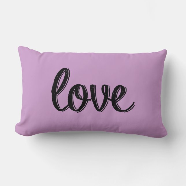 Love Mauve Pillow (Front)